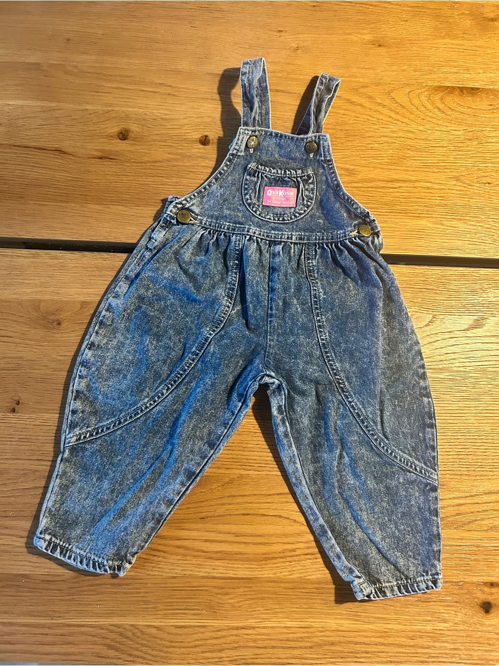 Vintage OshKosh Acid Wash Denim Overalls